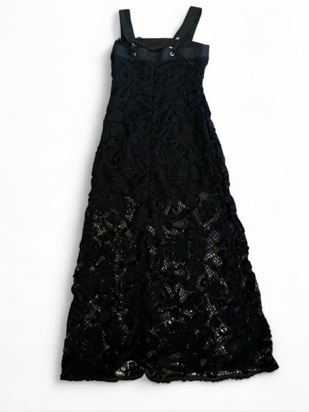 Anthropologie Ciebon Krystina Aquatic Crochet Maxi Dress - Picture 3 of 5